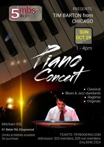 Poster for Tim Barton piano concert